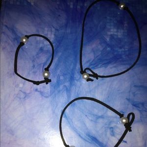 SET OF 3 bracelet, choker, and anklet